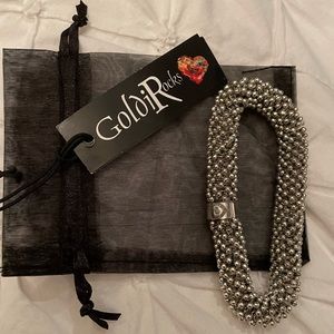 Stainless steel stretchy bracelet